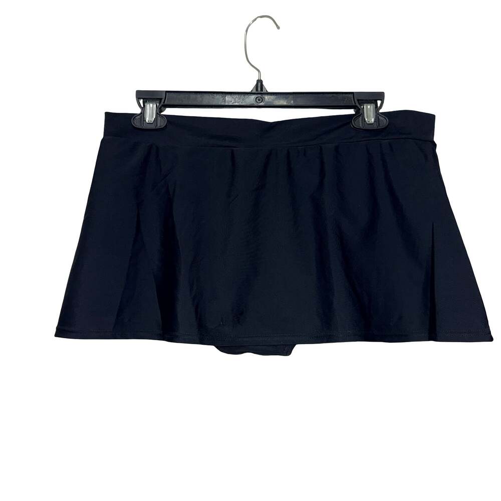 NWOT Disney Parks Black Mickey Mouse Swim Bikini Skirt Skort Size L - Picture 4 of 7